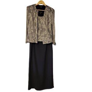 Vintage Oblique 3 piece Formal Jacket, Top and Skirt Set Size 8 P​​​​